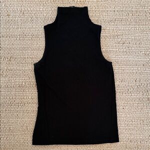 Club Monaco Black Sleeveless Mock Neck Tank